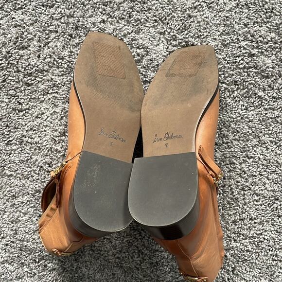Sam Edelman Paige Leather Brown Tan Booties Size 8 NWOT - Picture 5 of 8